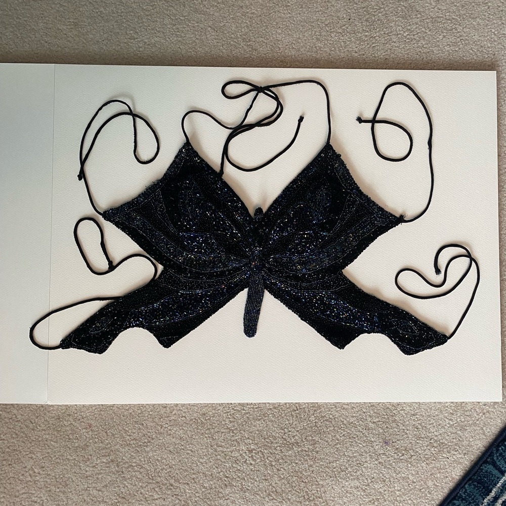 Vintage Butterfly Crop Top